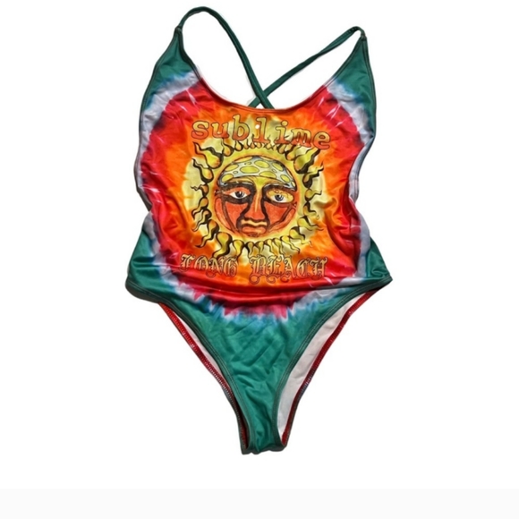 FOREVER 21 TIE DYE BATHING SUIT - Picture 5 of 10